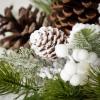 imageSullivans Pinecone and White Berry Winter Arrangement Artificial Fake Flower Lifelike Bouquet Centerpiece for Home Office Weddings and Gifts Decor