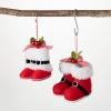 imageSullivans Santas Boots Ornament Set  Set of 2  Home for The Holidays  Christmas Tree Ornaments  Santa Ornament  Red Christmas Ornaments
