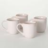 imageSullivans White Ceramic Christmas Cozy Mug Set of 4 Holiday Hot Chocolate Coffee Latte Tea Cups Perfect for Holiday Gifts