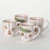 imageSullivans White Ceramic Christmas Cozy Mug Set of 4 Holiday Hot Chocolate Coffee Latte Tea Cups Perfect for Holiday Gifts
