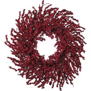 imageSullivans 27quot Christmas Berry Wreath on Twig Base Artificial Greenery Flowers Everyday and Seasonal Wreaths Indoor ampamp Outdoor Wreaths for Front Door Entryway Porch Dcor