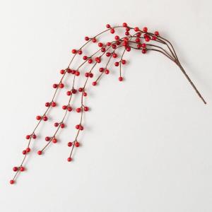 imageSullivans 29quot Weeping Red Berry Spray Greenery Flower Plant Dcor for Bouquet Vase Filler Christmas Home Decoration for Mantels Doorways and Windows