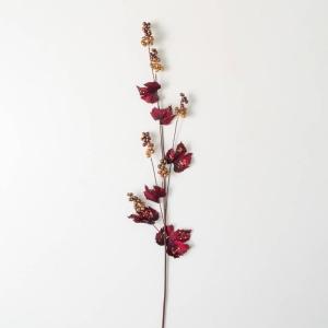 imageSullivans 44quot Gold Berry Burgundy Foliage Greenery Flower Plant Dcor for Bouquet Vase Filler Christmas Home Decoration for Mantels Doorways and Windows