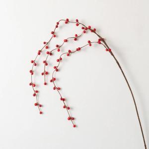imageSullivans 47quot Large Weeping Red Berry Spray Greenery Flower Plant Dcor for Bouquet Vase Filler Christmas Home Decoration for Mantels Doorways and Windows