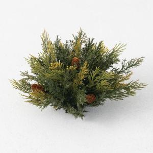 imageSullivans Atlantic White Cedar orb Artificial Fake Flower Lifelike Bouquet Centerpiece for Home Office Weddings and Gifts Decor