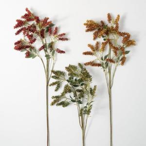 imageSullivans Dried Hops Stems Trio Artificial Fake Flower Lifelike Bouquet Centerpiece for Home Office Weddings and Gifts Decor