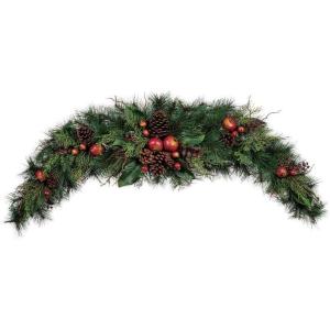 imageSullivans SW104 Pine and Pomegranate Mantle 5 Feet x 12 x 6 Inches GreenRed5 Feet x 12 x 6 Inches