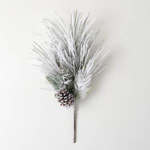 imageSullivans Snow Flocked Pine and Pinecone Spray Artificial Fake Flower Lifelike Bouquet Centerpiece for Home Office Weddings and Gifts Decor