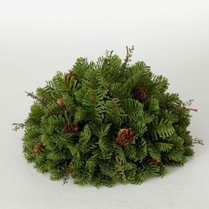 imageSullivans Soft Touch Pine and Pinecone Orb Artificial Fake Flower Lifelike Bouquet Centerpiece for Home Office Weddings and Gifts Decor