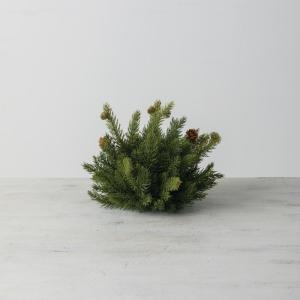 imageSullivans White Spruce 8Inch Half Orb Artificial Fake Flower Lifelike Bouquet Centerpiece for Home Office Weddings and Gifts Decor