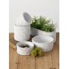 imageSullivans Modern White Planter  Set of 2 Indoor Planter Pot Kitchen Living Room and Office Home Dcor