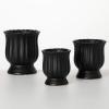 imageSullivans Black Tulip Planter Set of 3 Indoor Planter Pot Kitchen Living Room and Office Home Dcor