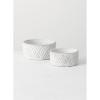 imageSullivans Modern White Planter  Set of 2 Indoor Planter Pot Kitchen Living Room and Office Home Dcor