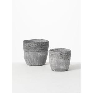 imageSullivans OrganicShaped Pot  Set of 2 Indoor Planter Pot Kitchen Living Room and Office Home Dcor