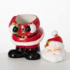 imageSullivans Ceramic Christmas Whimsical Santa Cookie Jar Christmas Cookie Container for Countertops Makes the Perfect Kitchen Gift