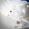 imageSullivans Lighted Snowman Shimmer Globe Christmas Decorative Hanging Lantern Perfect Holiday Dcor for Table Centerpiece and Fireplace Mantels
