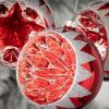imageSullivans Red Retro Ball Ornament Set of 3 Christmas Dcor Christmas Ornaments Christmas Tree Ornaments Christmas Decorations Indoor