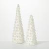 imageSullivans Beaded Pearl Cone Tree Set Christmas Dcor Trees Holiday Decor Christmas Tabletop Trees Mantle Decor Christmas Decorations