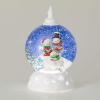 imageSullivans Lighted Snowman Shimmer Globe Christmas Decorative Hanging Lantern Perfect Holiday Dcor for Table Centerpiece and Fireplace Mantels
