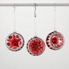 imageSullivans Red Retro Ball Ornament Set of 3 Christmas Dcor Christmas Ornaments Christmas Tree Ornaments Christmas Decorations Indoor