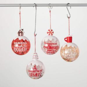 imageSullivans Christmas Wish Ball Ornaments Set of 4 Christmas Dcor Christmas Ornaments Christmas Tree Ornaments Christmas Decorations Indoor