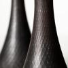imageSullivans Black Metal Bell Shaped Pillar Candle Holder Set of 2 Decorative Candle Holders for Table Centerpiece Perfect for Home Decor Weddings Dinning and Gifts