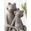 imageSulivans Sitting Gray Frog Couple Figurine Garden Statue Perfect for a Table Centerpiece Mantels and Shelf Decoration Indoor or Outdoor Spring Decor for Home Office Patio and Lawn
