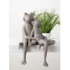 imageSulivans Sitting Gray Frog Couple Figurine Garden Statue Perfect for a Table Centerpiece Mantels and Shelf Decoration Indoor or Outdoor Spring Decor for Home Office Patio and Lawn