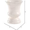 imageSullivans Mini Ceramic Vase Distressed Crackled OffWhite Rustic Home Decor Best for Faux Florals 5 x 6 Inches CM2339