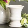 imageSullivans Mini Ceramic Vase Distressed Crackled OffWhite Rustic Home Decor Best for Faux Florals 5 x 6 Inches CM2339