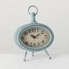 imageSullivans Blue Retro Desk Clock Blue Washed Wood Finish for Tabletops ampamp Countertops Perfect for Modern Workspaces Bookshelf Decor in Home or Office
