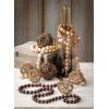 imageSullivans 5 ft Light Brown Wood Bead Garland Rustic Country Boho Farmhouse Decor Perfect for Weddings Fireplace Mantels Dining and Living RoomTan