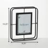 imageSullivans Abstract Black Tabletop Picture Frame Industrial Metal Photo Frame 1025quot H Black
