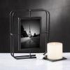 imageSullivans Abstract Black Tabletop Picture Frame Industrial Metal Photo Frame 1025quot H Black