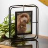 imageSullivans Abstract Black Tabletop Picture Frame Industrial Metal Photo Frame 1025quot H Black