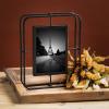 imageSullivans Abstract Black Tabletop Picture Frame Industrial Metal Photo Frame 1025quot H Black