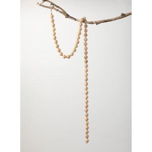 imageSullivans 5 ft Light Brown Wood Bead Garland Rustic Country Boho Farmhouse Decor Perfect for Weddings Fireplace Mantels Dining and Living RoomTan