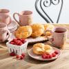 imageSullivans Pastel Ceramic Berry Bowl Colanders Set of 4 Cute Farmhouse Small Container For Berries Strawberry Grape Cherry Rustic Stoneware Dcor Kawaii Kitchen Fruit Square Containers