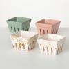 imageSullivans Pastel Ceramic Berry Bowl Colanders Set of 4 Cute Farmhouse Small Container For Berries Strawberry Grape Cherry Rustic Stoneware Dcor Kawaii Kitchen Fruit Square Containers