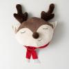 imageSullivans 24x15 Sleeping Reindeer Pillow Christmas Couch Throw Pillows Adorable Holiday Cushion Decorative Pillows for Indoor Christmas Dcor