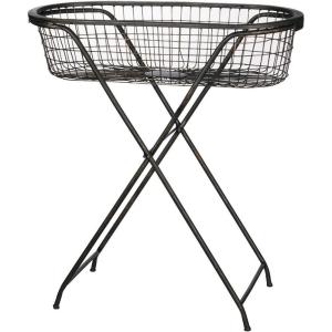 imageSullivans MET1088 Cylindrical Wire Large Basket Storage Containers with Handles Black 195 to 22 Inches Each Set of 3Standing