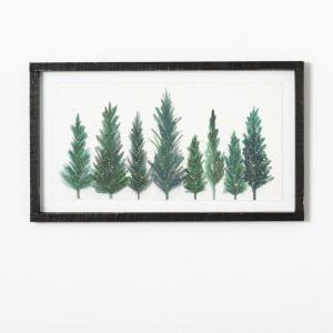 imageSullivans Gold Speckled Green Pine Tree Watercolor Canvas Wall Art 18quot x 24quot Black Framed Rustic Vintage Forest Artwork Decoration for Office Living and Dining Rooms Holiday Wall Art Dcor24L x 13W