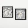 imageSullivans Black Metal Framed Raised Leaf Wall Art Decor Set of 2 Rustic Vintage Farmhouse Artwork Decoration Perfect for Office Living Rooms Dining Rooms Kitchens and Bathrooms