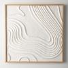 imageSullivans Wall Decor Wall Art Embossed Lines 315quot Plateau Lines Curved Embossed Neutral Ivory Canvas Natural Wood Professional Frame Rustic Decorations Hanging Art for Bedroom Office Home Dcor