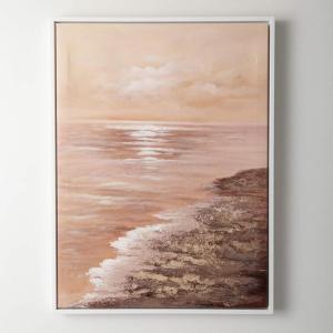 imageSullivans Wall Dcor Wall Art Coastal Landscape Canvas 315quot Textured Waterfront Coast Line Beach Decor Frame Rustic Decorations Hanging Art for Bedroom Office Home Bathroom