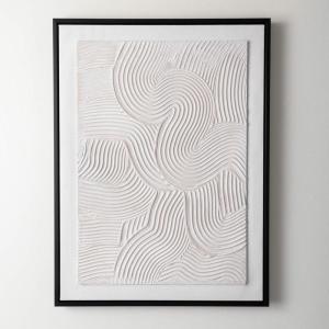 imageSullivans Wall Decor Wall Art Embossed Swirl Pattern 315quot Raised Torrent Embossed Ivory ampamp Dark Mauve Canvas Black Frame Minimalist Timeless Decorations Hanging Art for Bedroom Office Home Dcor