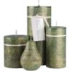 imageGreen and Gold Ritz Pillar Candle 3 by 6 inch