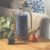 imageMauve Timber Pillar Candle 1Blue