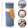 imageMauve Timber Pillar Candle 1Blue