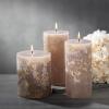 imageSullivans Ritz Timber Pillar Set of 2 CleanBurning EnvironmentallyFriendly Scentless Real Wax Candles